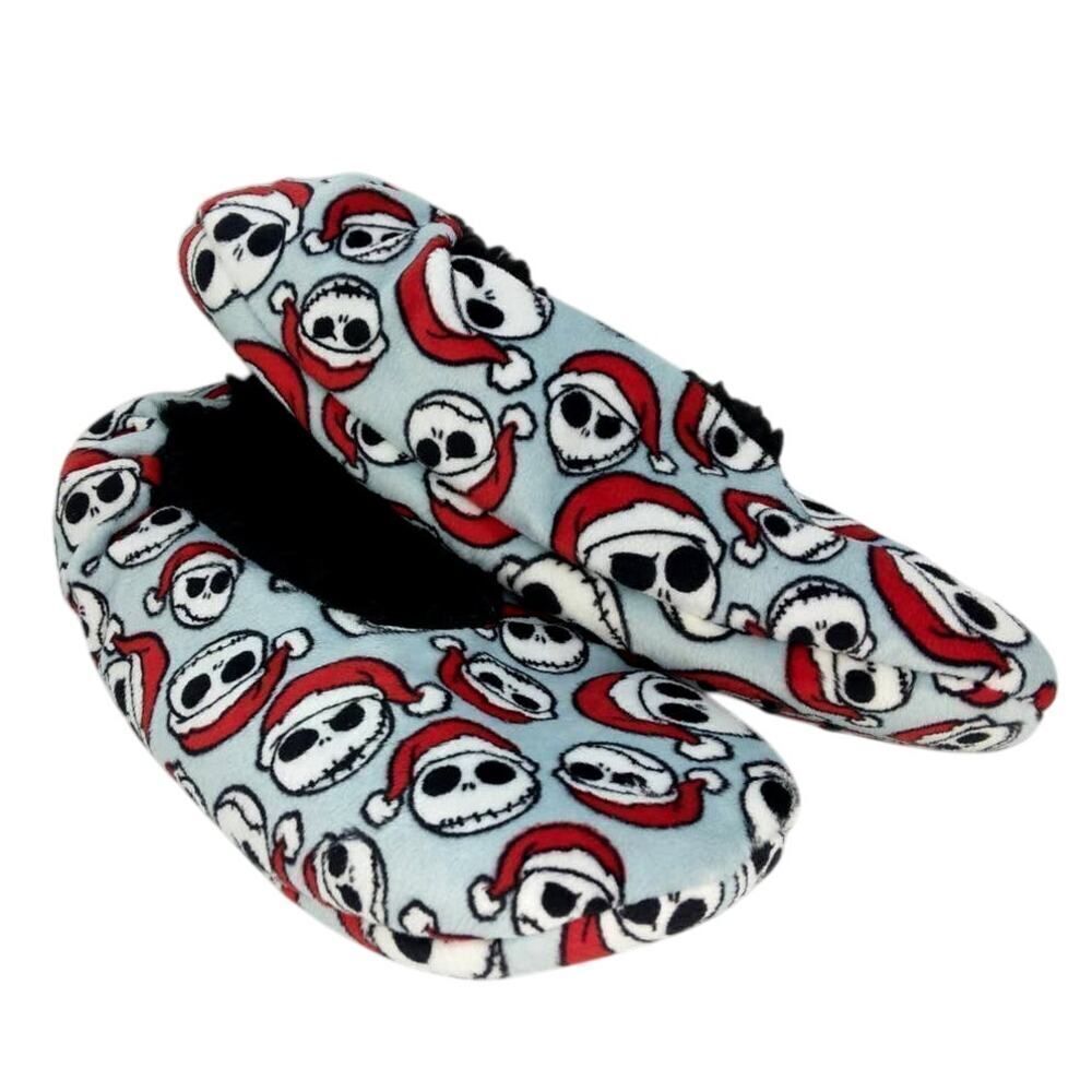 Disney Nightmare Before Christmas Women's NEW Sherpa Lined Slipper Socks-sz. 5/6